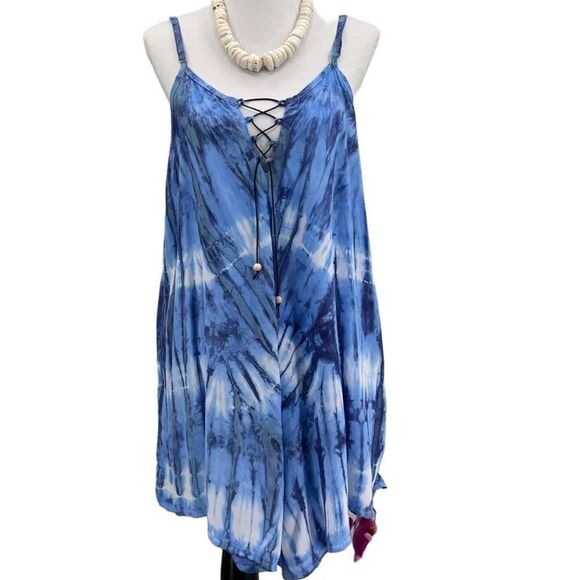 Beach Boho Romper Gypsy Overall Wide Leg The Kau wela Mini Romper Black & White - Picture 11 of 14